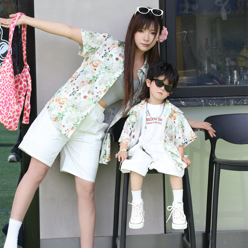 Chemise florale Parent-enfant, - Plant Parent Shirt avis et prix