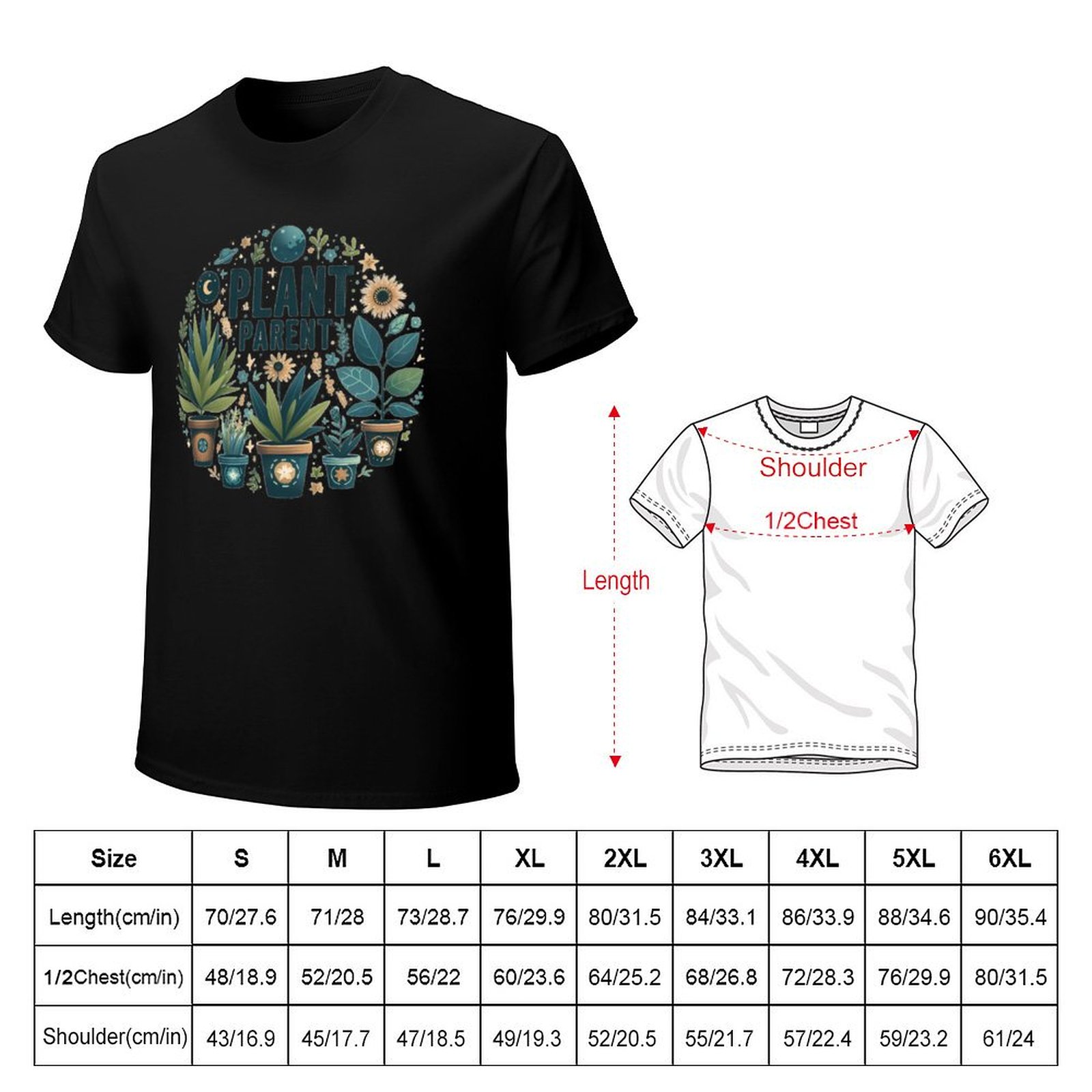 T-shirt imprimé avec motif art - Plant Parent Shirt avis et prix